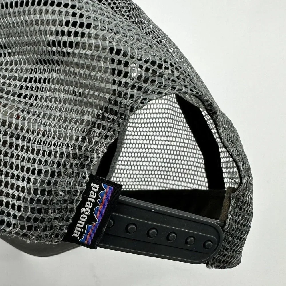 Patagonia Fitz Roy Scope LoPro Trucker Snapback Mesh Hat Gray - Picture 5 of 8